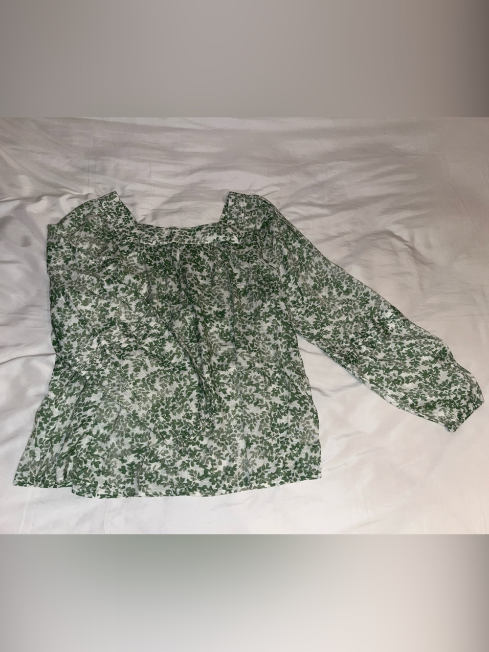 Lauren Conrad Green Floral Women's Top sz XL